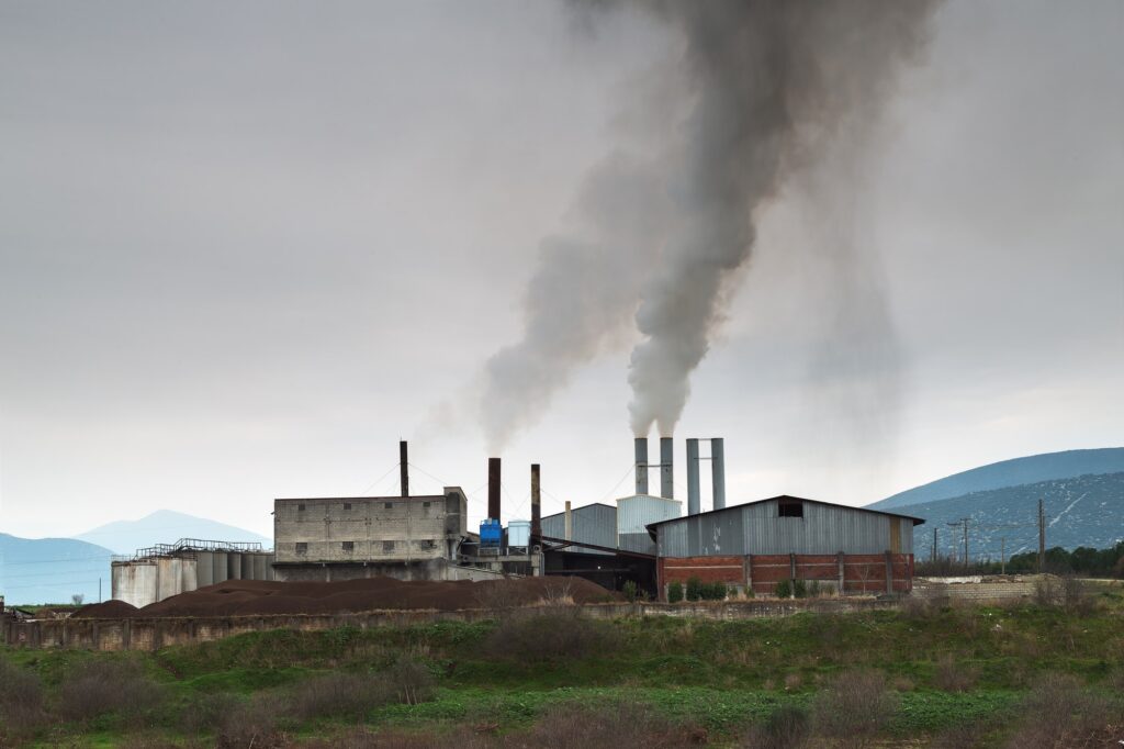 Air Pollution From A Factory